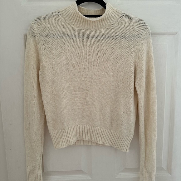 Wilfred Cream Chenille Mockneck - Picture 7 of 8